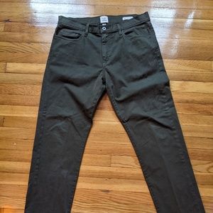 FLINT & TINDER 365 PANT IN MOSS 33x30 STRAIGHT FIT